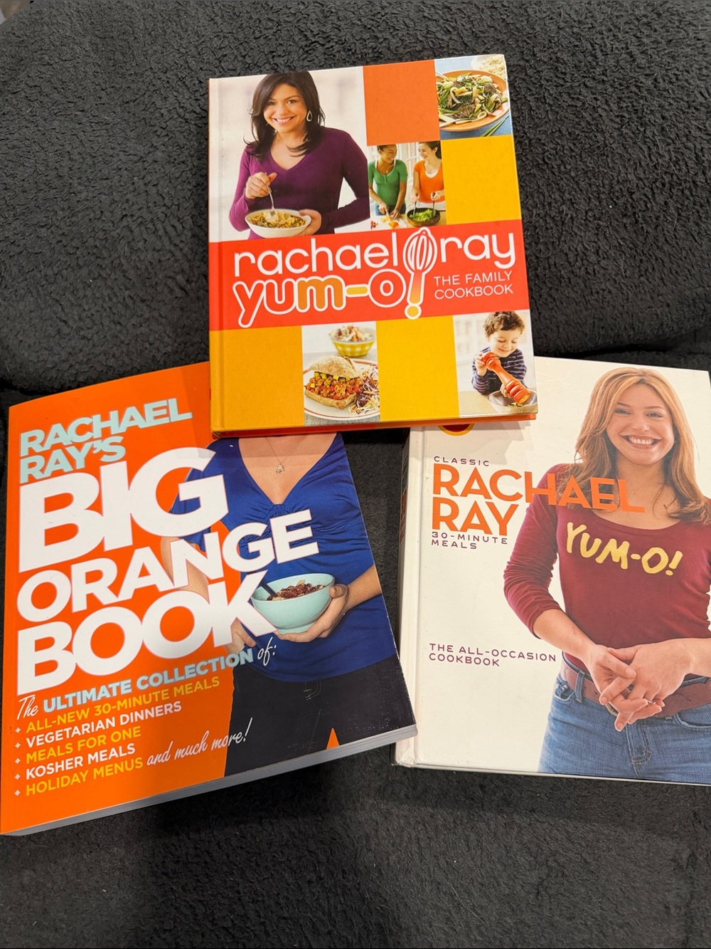 Rachael Ray Cookbook with Maroon Top and White Cover